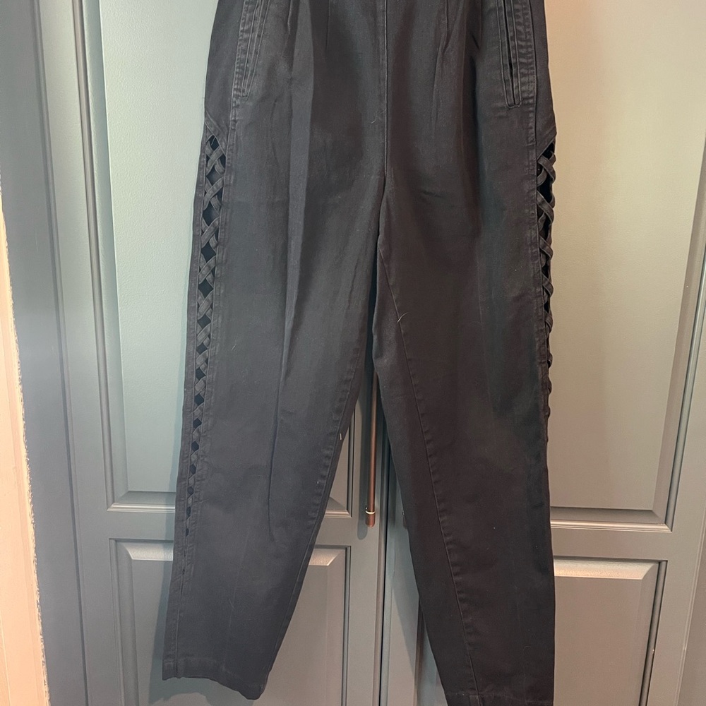 Together Black Slacks with Unique Side Detailing